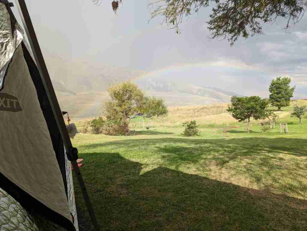 Lotheni rainbow tent view